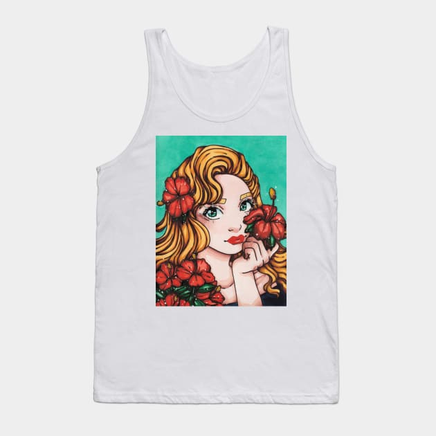 Hibiscus Tank Top by bukkbianka